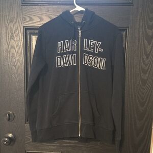 Harley-Davidson Black Full-Zip Sweatshirt